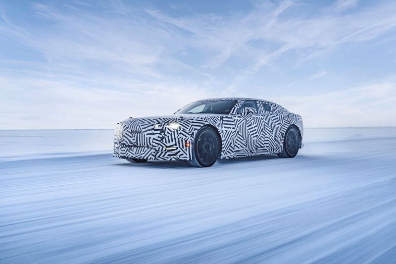 Jaguar vintertestar nya helelektriska GT i Arjeplog