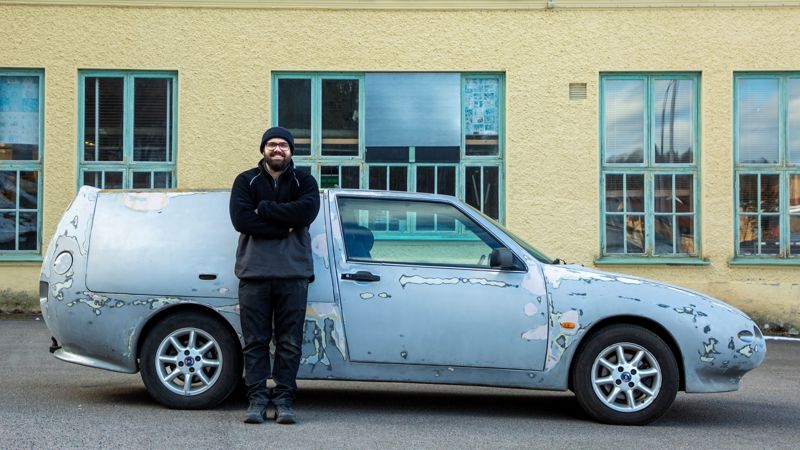 Boråsarna återställer unik Saab inför publik i påsk