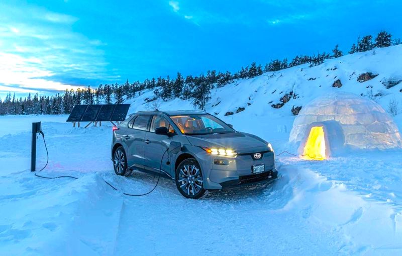 Subaru Solterra deltar i arktiskt pilotprojekt