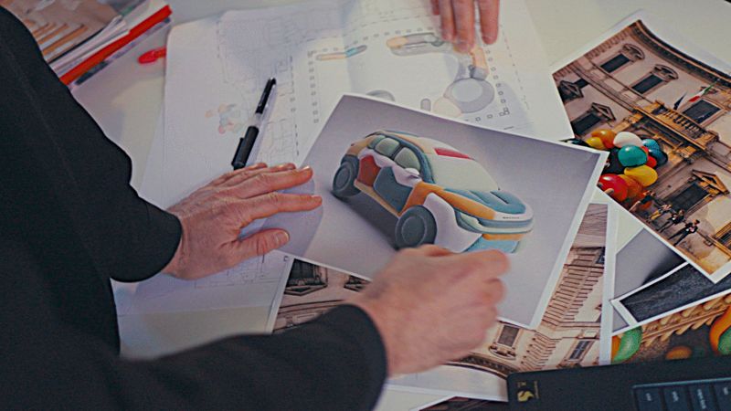 Skoda visar nya elbilen Epiq i kreativ installation