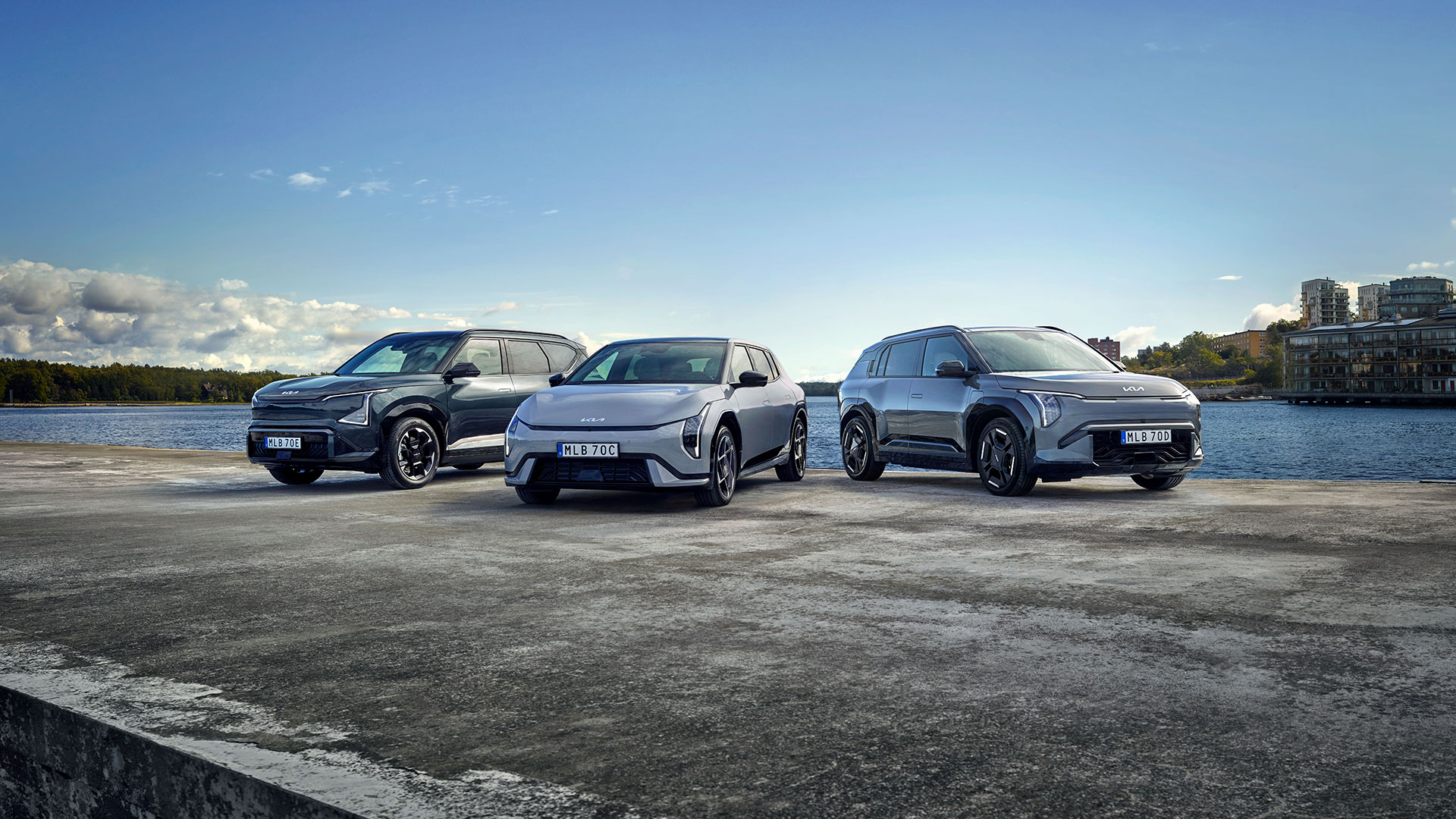 Kia EV3, EV4 och EV5 får fyrhjulsdrift