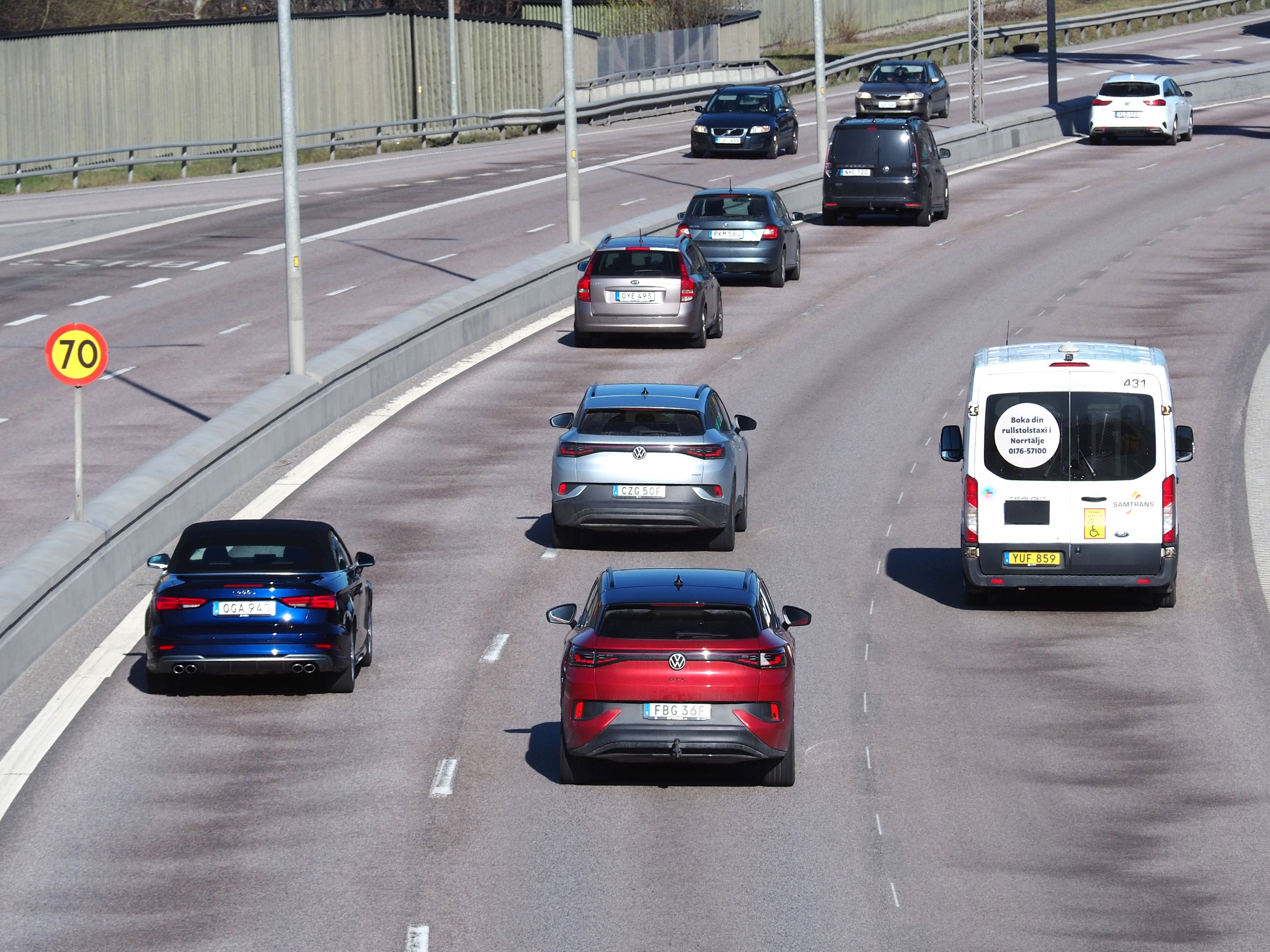 Kraftig värme påverkar trafiken