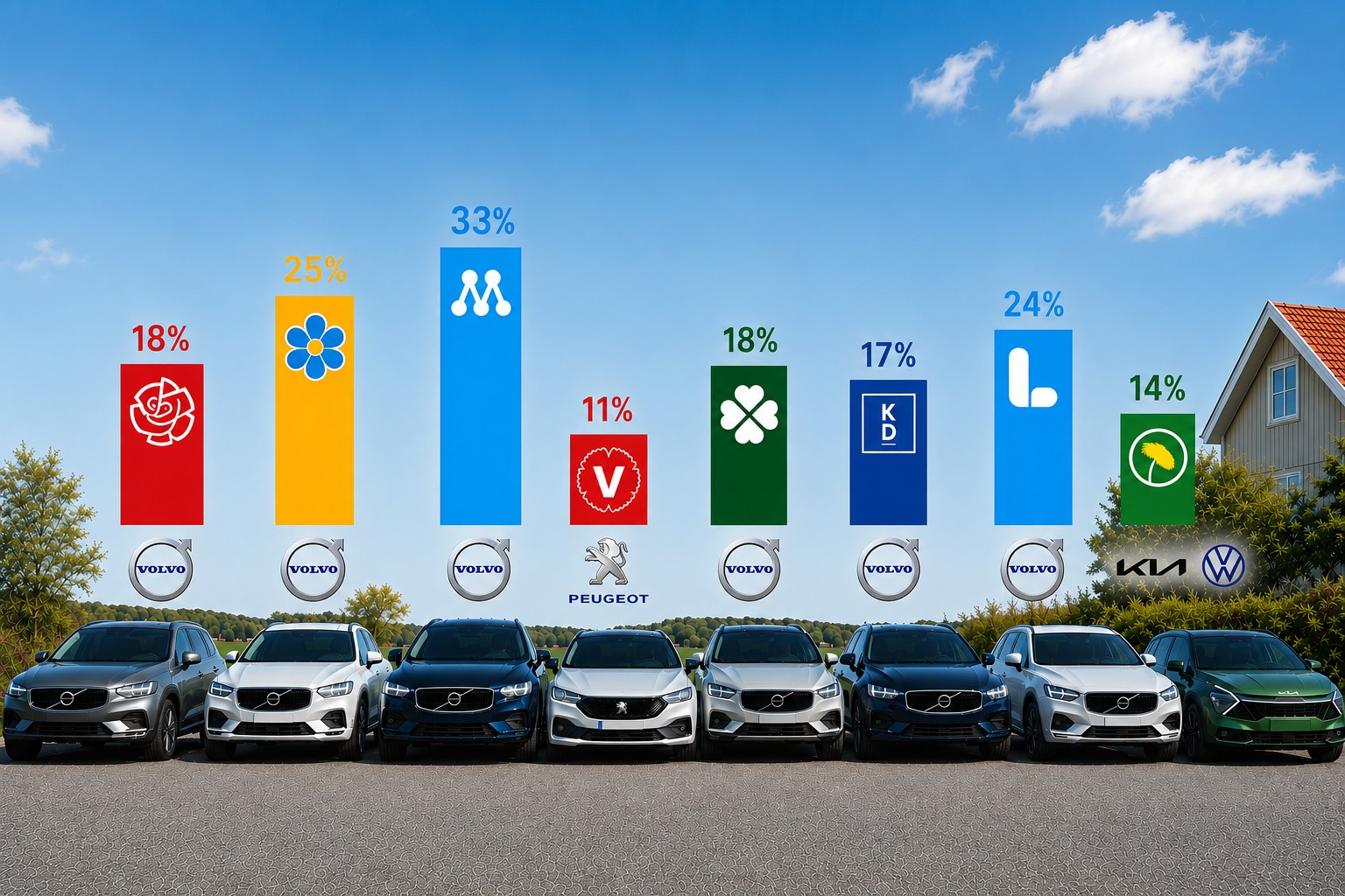 Bilen avslöjar hur svenskarna röstar