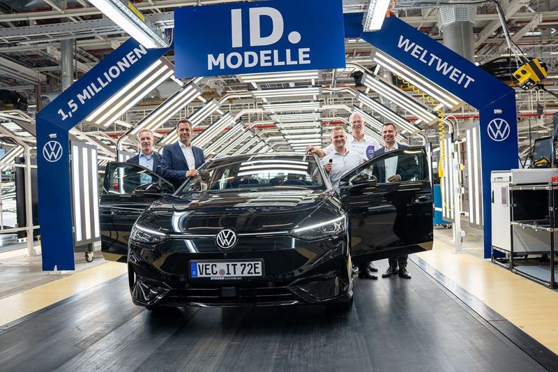 Volkswagen når 1,5 miljoner ID.-bilar