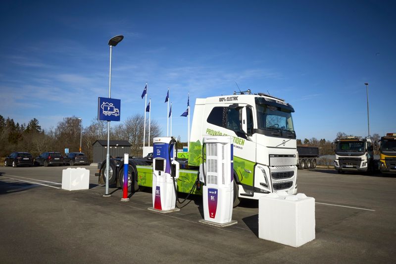 Laddstation för tung trafik öppnar i Jordbro