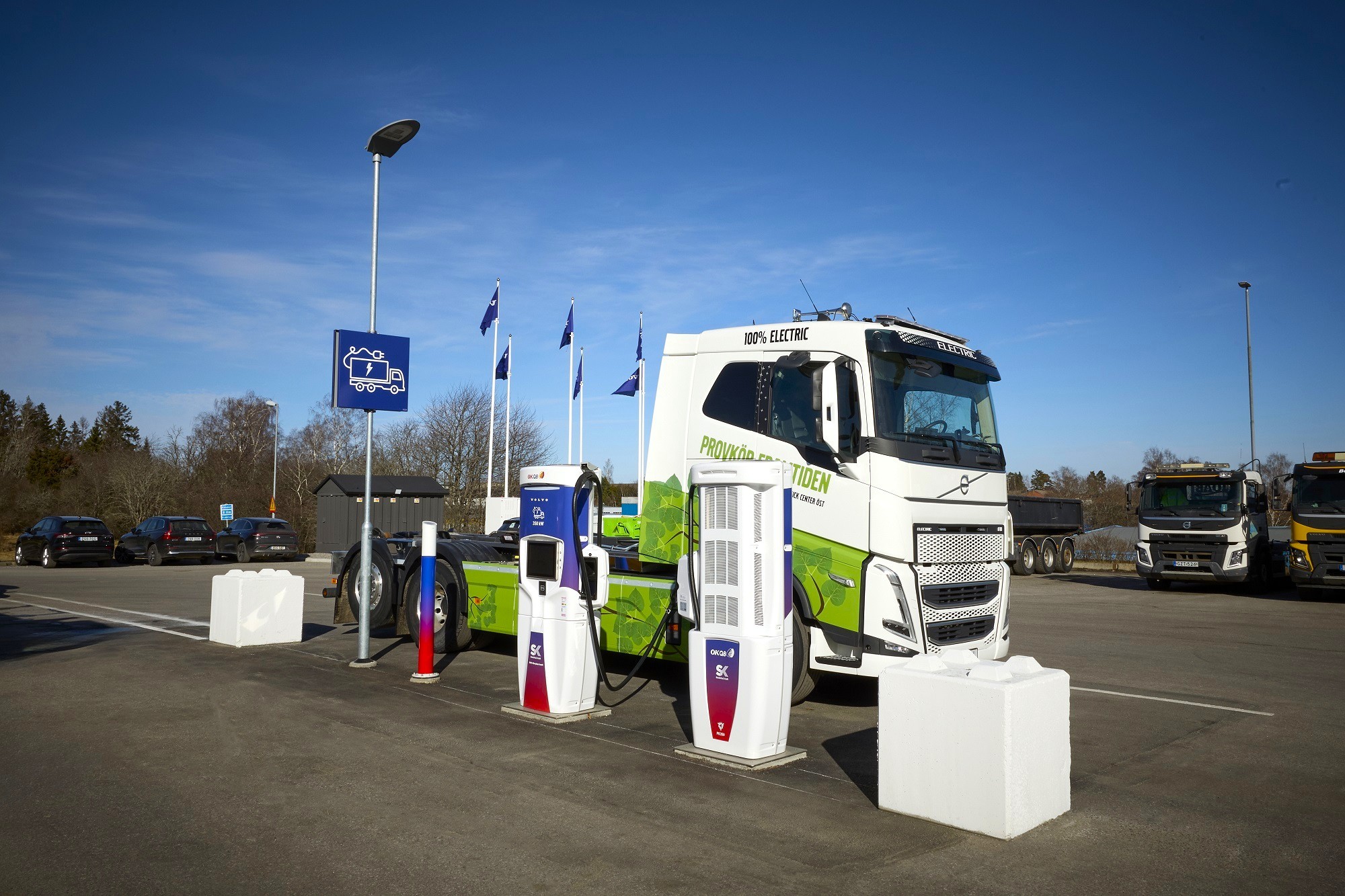 Laddstation för tung trafik öppnar i Jordbro