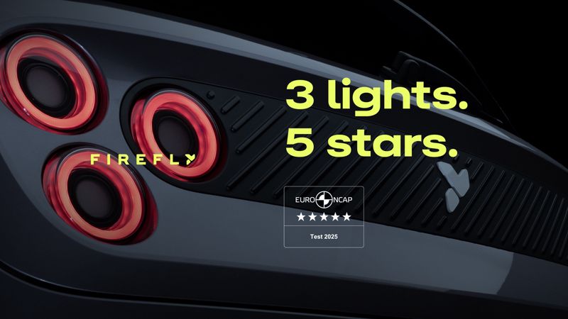 Firefly får fem stjärnor i Euro NCAP