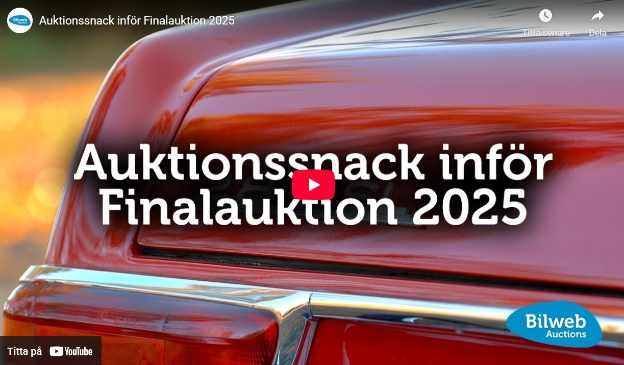 Årets sista auktionssnack om fyra mycket olika bilar