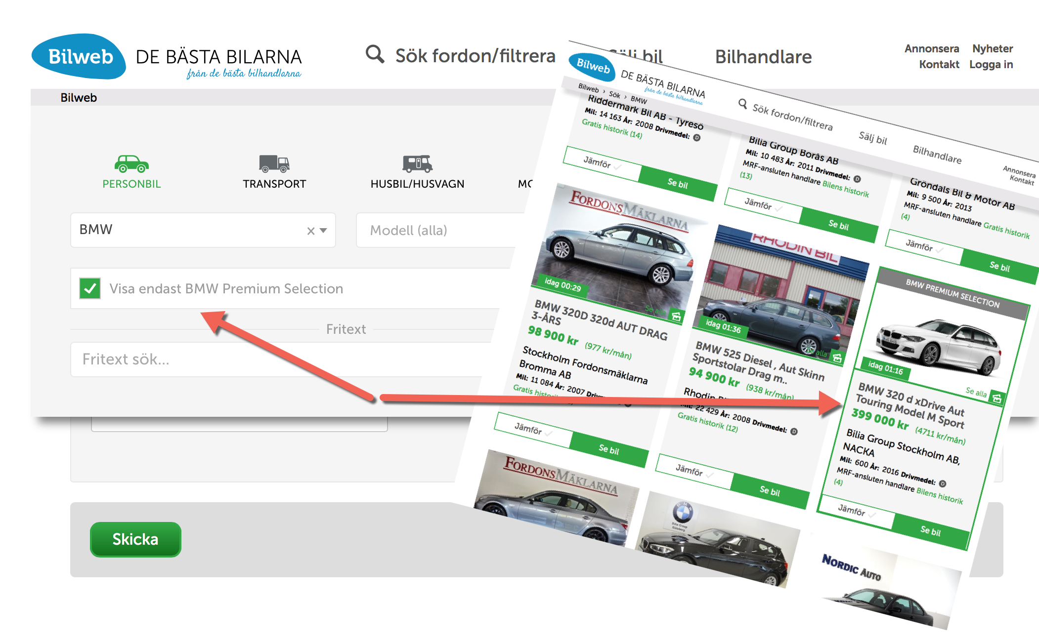 Begagnatprogrammen BMW Premium Selection och MINI NEXT i samarbete med Bilweb