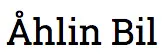 Åhlin Bil