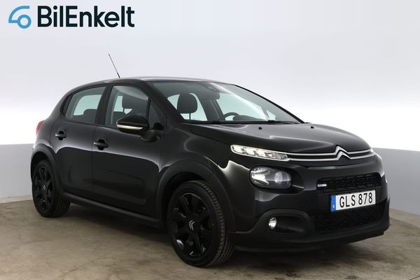 Citroen C3 1.2 PureTech Black Launch Carplay P-sensorer - 2017