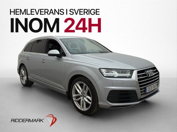Audi Q7 3.0 TDI Q S-Line Cockpit 7-Sits Värm Drag Luftfjäd - 2017