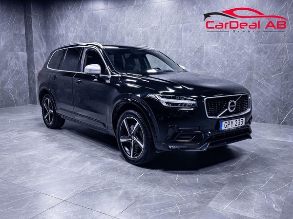 Volvo XC90 D5 AWD 7-Sits R-Design B&W HUD Kamera CarPlay Navi Drag - 2016