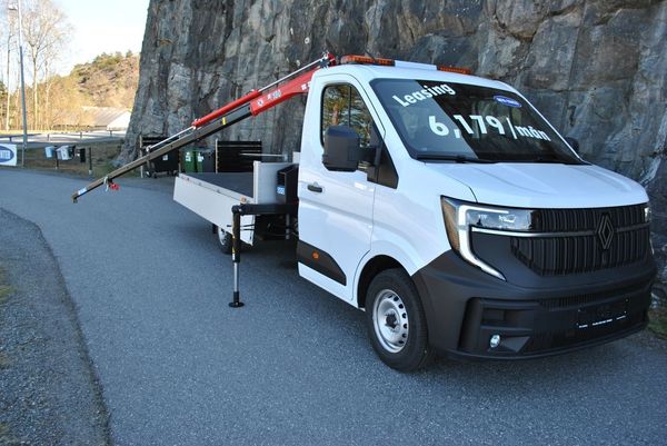 Renault Master 170HK Aut. 4.2m Flak med Kran ML 180,3 - 2026