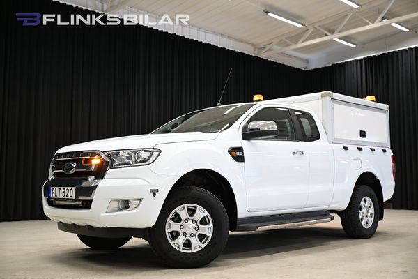 Ford Ranger 160HK Automat|Dubbelhytt|Kåpa|Släde|Drag|Värmare|Moms - 2017