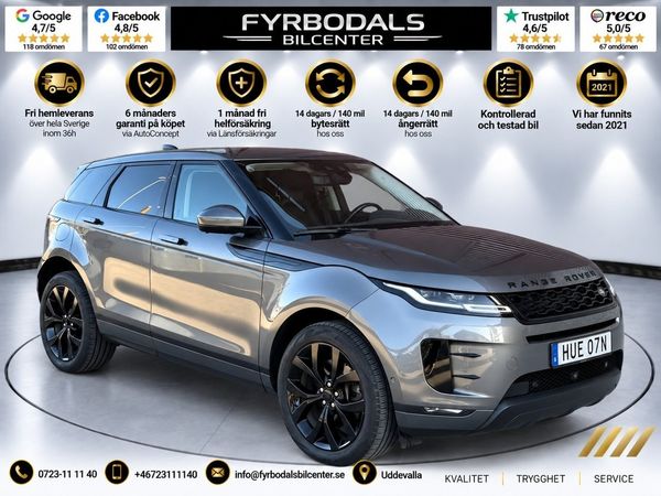 Land Rover Range Rover Evoque D180 MHEV AWD SE Panorama Dragkrok 2558kr/månad - 2020