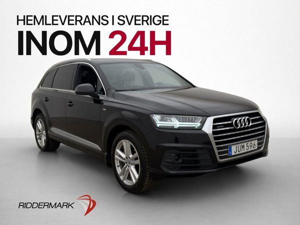 Audi Q7 3.0 TDI 272hk S Line Cockpit BOSE 7-Sits Kamera - 2018