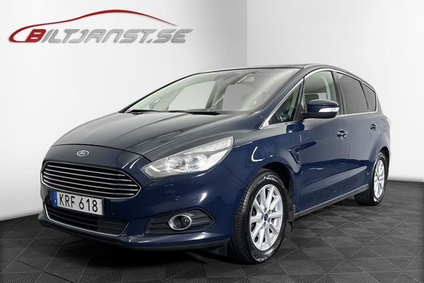 Ford S-Max 2.0 TDCi 150hk TITANIUM/DRAG/NYSERVAD MED KAMREM - 2016