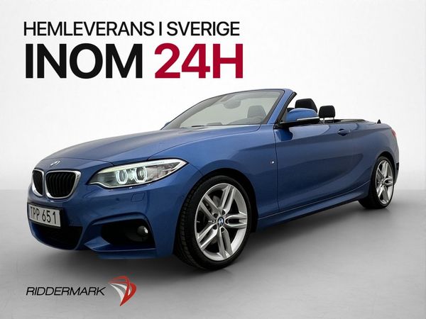 BMW 228 i 245hk Convertible M Sport Skinn Hifi 1 Brukare - 2015