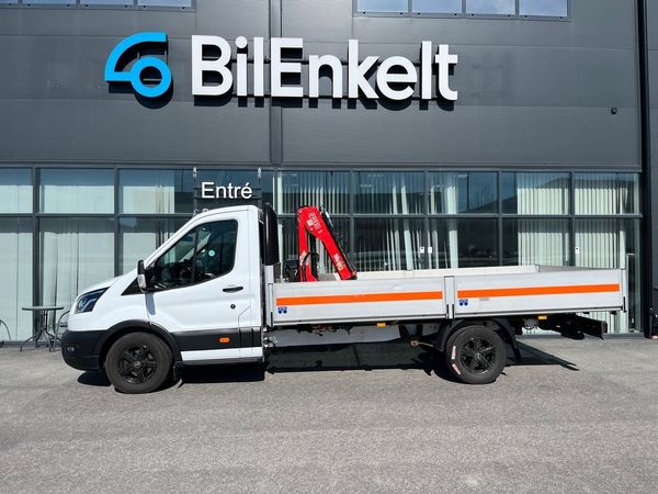 Ford Transit 350 Chassi Kranbil 2.0 EcoBlue 3-Sits Drag MOMS - 2020