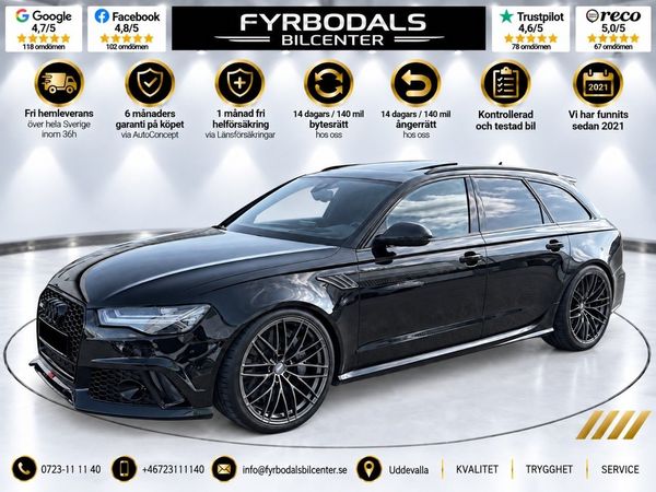 Audi RS6 Performance 715HK ABT SVSÅLD MILLTEK PÅKOSTAD 157.000KR - 2017