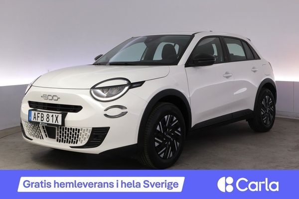 Fiat 600 Red LED Keyless PDC Mirror Screen Farthållare - 2025