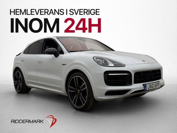 Porsche Cayenne E-Hybrid Coupé Platinum Pano BOSE Luftfjäd - 2023