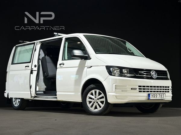 Volkswagen Transporter GARANTI 6 mån|5-SITS 4Motion L2 Lång|VÄRMARE|Dubbelhytt - 2018