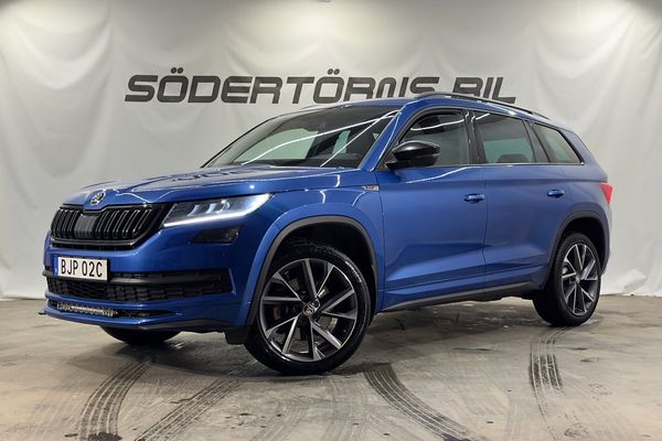 Skoda Kodiaq 2.0 TSI 4x4 SPORTLINE DRAG VÄRMARE CARPLAY MOMSBIL - 2021