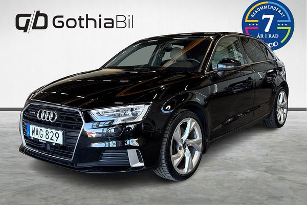 Audi A3 Sportback 2.0 TDI Aut quattro S 184hk Panorama GPS 18" - 2017