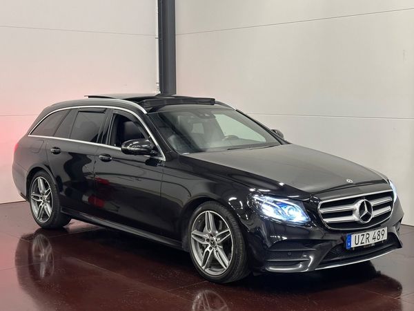 Mercedes E220 T D 194HK AMG WIDESCREEN PANO NAVI DRAG 360°KAMERA - 2019