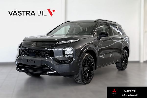 Mitsubishi Outlander Black Edition PHEV 4WD| Glastak|Massage|85km Räckvidd - 2026