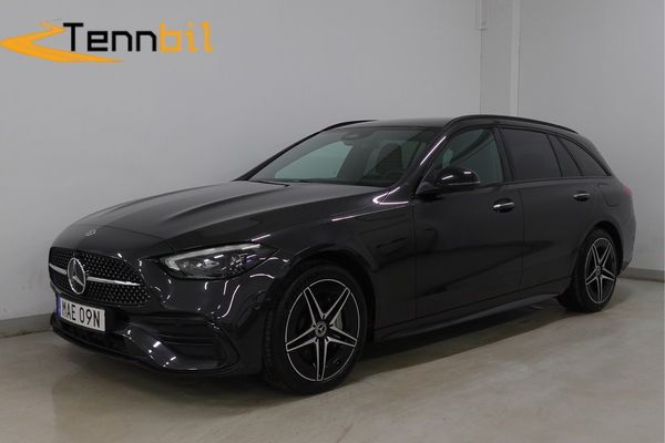 Mercedes C300 e T AMG Night Premium 360° Drag P-Värme Burmester Adap-F - 2023