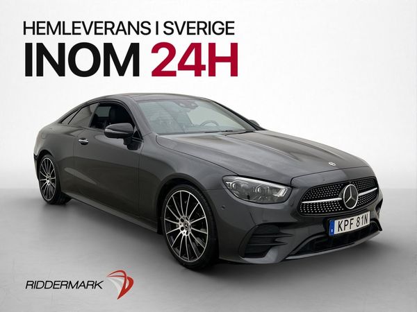 Mercedes E200 AMG Pano Burmester Nav 360° Värmare - 2021