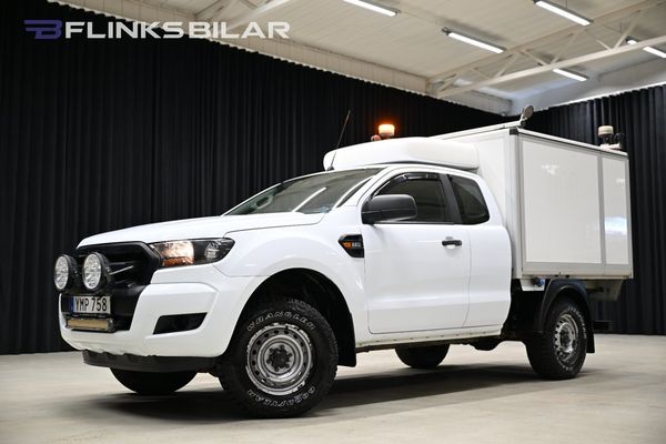 Ford Ranger 160HK Servicebil|Kåpa|Inredd|Drag|Värmare|EnÄgare|Moms - 2018