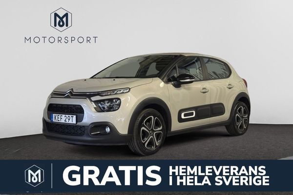 Citroen C3 1.2 PT 83hk Dragkrok Apple Carplay Farthållare Låga mil - 2021