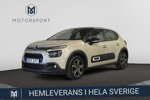 Citroen C3 1.2 PT 83hk Dragkrok Apple Carplay Farthållare - 2021