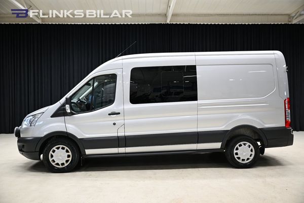 Ford Transit 350 Crew Van 170HK Dubbelhytt|5-Sits|NyKamrem|Leasbar - 2019
