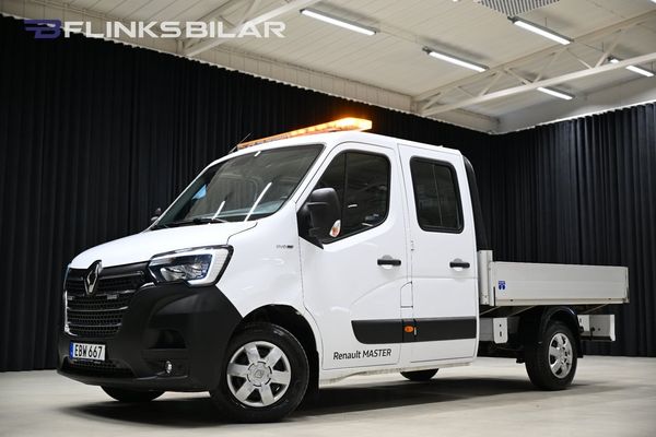 Renault Master dCi 180HK Dubbelhytt|Flak|Drag|Värmare|Backkamera|Moms - 2021
