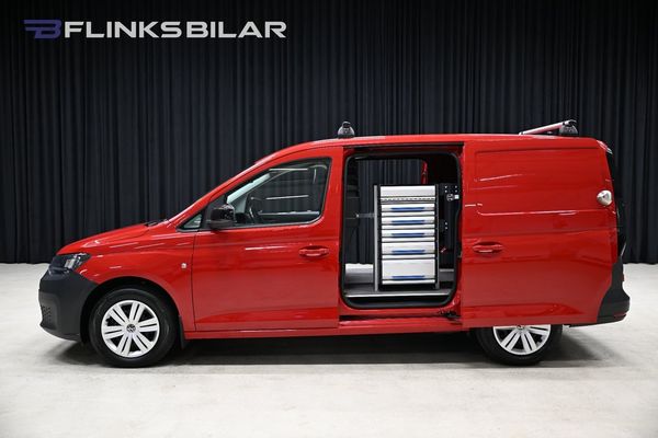 Volkswagen Caddy Maxi DSG 122HK Inredd|Dubbeldörr|Drag|Värmare|Backkamera - 2023