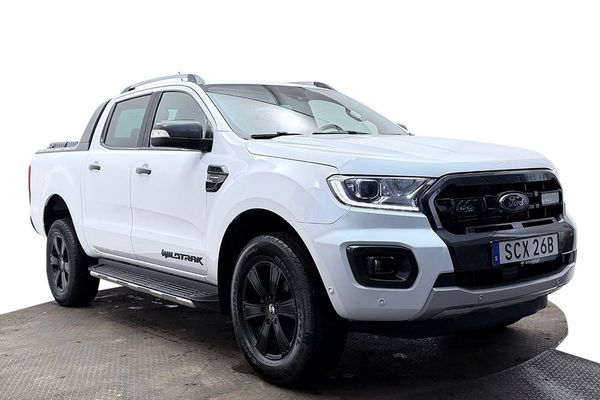Ford Ranger Dubbelhytt 2.0 Bi-Turbo Wildtrak Drag Läder Navi Kamera - 2021