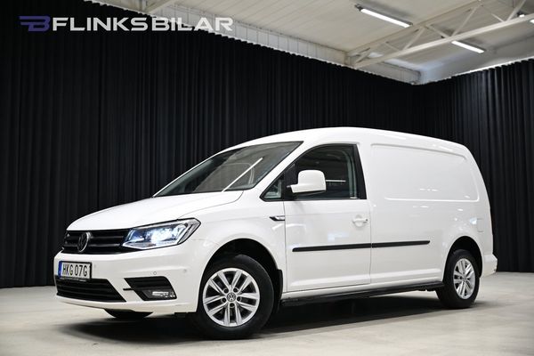 Volkswagen Caddy Maxi DSG 102HK Nedlackad|LED|V-Inredd|Drag|Värmare|Leasbar - 2020