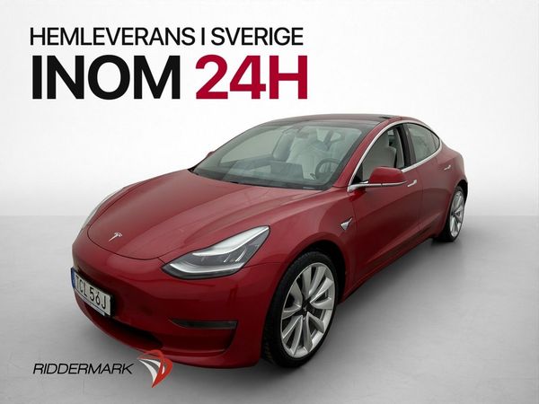 Tesla Model 3 Long Range AWD Autopilot Ljus-Interiör MOMS - 2019