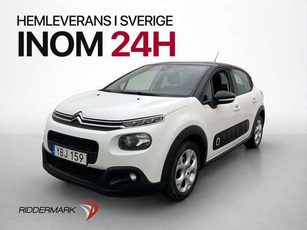Citroen C3 1.2 PureTech Feel Sensorer CarPlay Kamrem-Bytt - 2018