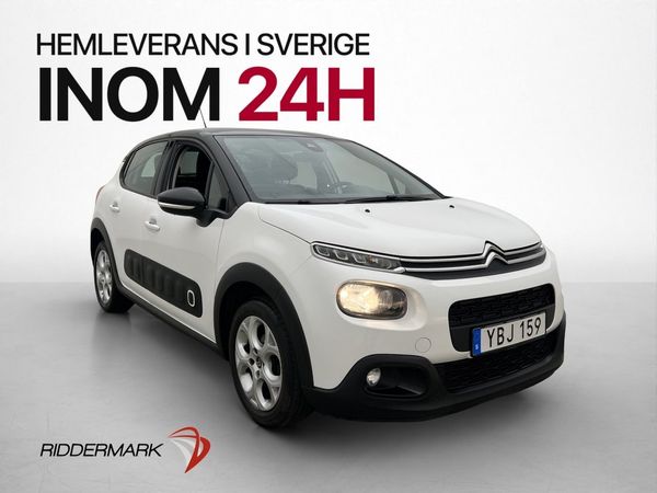 Citroen C3 1.2 PureTech Feel Sensorer CarPlay Kamrem-Bytt - 2018