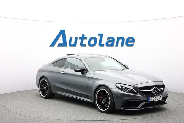 Mercedes C63 AMG S Coupé Panorama, Burmester®, 360 kamera, Sv-Såld - 2017