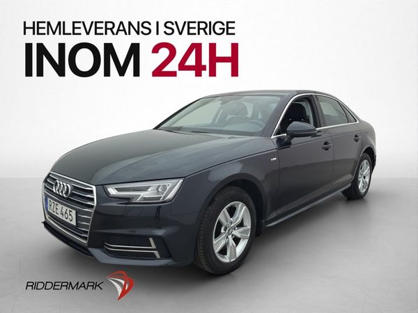 Audi A4 2.0 TFSI 190hk S Line / Endast 0.55l/mil P-Sensorer - 2016