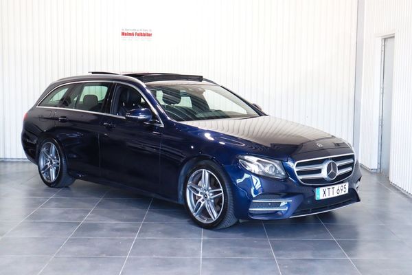 Mercedes E220 d T AMG Burmester Panorama Skinn Svensk - 2018