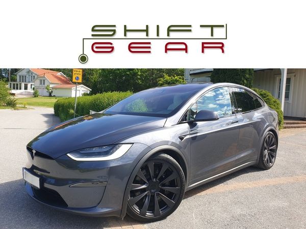 Tesla Model X PLAID 6-sits 22 tum Uppgr AP Ultra White Drag 1 äg MOMS - 2023