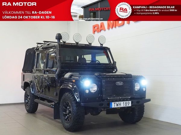 Land Rover Defender 110 4x4 TD5 Black Edition Snorkel Extraljus Drag Pick-Up - 2002